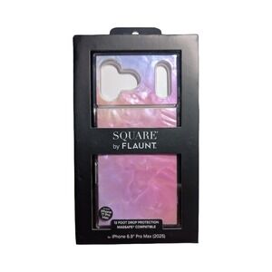 C2-O Flaunt Square Magsafe Case Apple iPhone 17 Pro Max Pink Mother Of Pearl